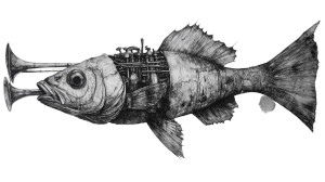 Surreal Fish Submarine Vinyl Car Decal Sticker – Waterproof & UV-Resistant 8" Surreal Fish Submarine Vinyl Car Decal Sticker – Waterproof & UV-Resistant 8"
