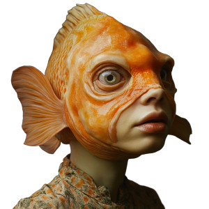 Fish Woman Vinyl Car Decal Sticker – Waterproof & UV-Resistant 8"