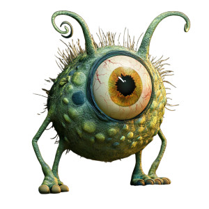 One-Eyed Bug Monster Vinyl Car Decal Sticker – Waterproof & UV-Resistant 8" One-Eyed Bug Monster Vinyl Car Decal Sticker – Waterproof & UV-Resistant 8"