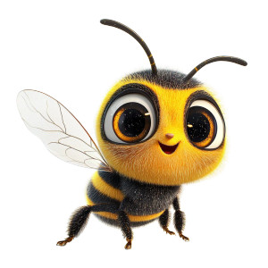 Adorable Bee Character Vinyl Car Decal Sticker – Waterproof & UV-Resistant 8" Adorable Bee Character Vinyl Car Decal Sticker – Waterproof & UV-Resistant 8"