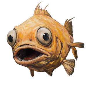 Ugly Fish Vinyl Car Decal Sticker – Waterproof & UV-Resistant 8"