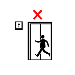 Prohibited Emergency Action Vinyl Car Decal Sticker – Waterproof & UV-Resistant 8"