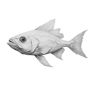 Deep Sea Fish Vinyl Car Decal Sticker – Waterproof & UV-Resistant 8"