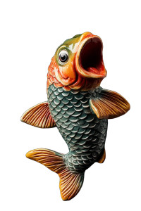 Retro Fish Figurine Vinyl Car Decal Sticker – Waterproof & UV-Resistant 8" Retro Fish Figurine Vinyl Car Decal Sticker – Waterproof & UV-Resistant 8"