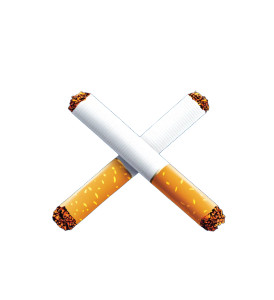 No To Smoking Vinyl Car Decal Sticker – Waterproof & UV-Resistant 8"