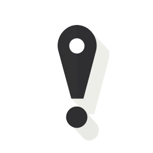 Exclamation Point Icon Vinyl Car Decal Sticker – Waterproof & UV-Resistant 8"