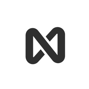 Geometric N Logo Vinyl Car Decal Sticker – Waterproof & UV-Resistant 8"