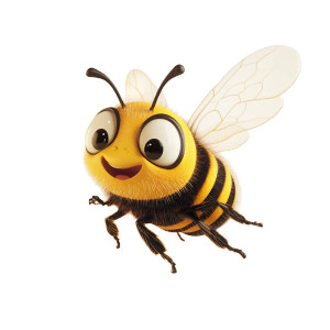Happy Flying Bee V2 Vinyl Car Decal Sticker – Waterproof & UV-Resistant 8" Happy Flying Bee V2 Vinyl Car Decal Sticker – Waterproof & UV-Resistant 8"