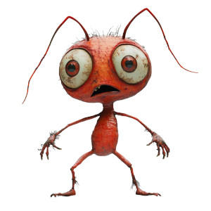 Expressive Red Ant Vinyl Car Decal Sticker – Waterproof & UV-Resistant 8"