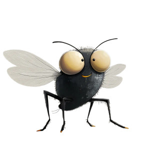 Cartoon Fly Vinyl Car Decal Sticker – Waterproof & UV-Resistant 8" Cartoon Fly Vinyl Car Decal Sticker – Waterproof & UV-Resistant 8"