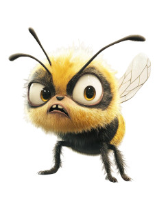 Crazy Little Bee Vinyl Car Decal Sticker – Waterproof & UV-Resistant 8"