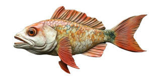 Lucky Grouper Art Vinyl Car Decal Sticker – Waterproof & UV-Resistant 8"