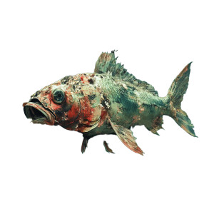 Fish Hazard Vinyl Car Decal Sticker – Waterproof & UV-Resistant 8"