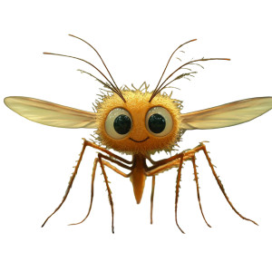 Cute Realistic Mosquito Vinyl Car Decal Sticker – Waterproof & UV-Resistant 8"