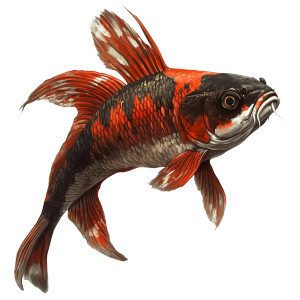 Realistic Kohaku Vinyl Car Decal Sticker – Waterproof & UV-Resistant 