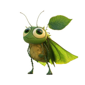 Pixar Insect Cape Vinyl Car Decal Sticker – Waterproof & UV-Resistant 8"