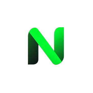 Green N Logo Vinyl Car Decal Sticker – Waterproof & UV-Resistant 8"