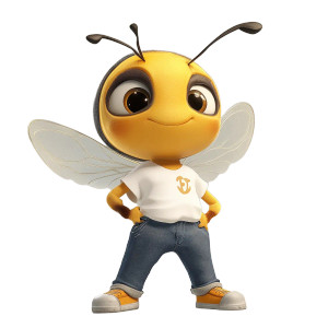 Cute Bee Cartoon V2 Vinyl Car Decal Sticker – Waterproof & UV-Resistant 8" Cute Bee Cartoon V2 Vinyl Car Decal Sticker – Waterproof & UV-Resistant 8"