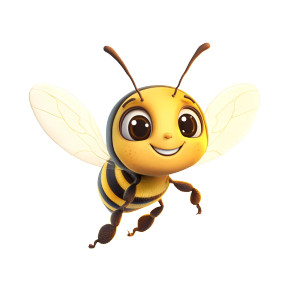 Cartoon Bee V2 Vinyl Car Decal Sticker – Waterproof & UV-Resistant 8" Cartoon Bee V2 Vinyl Car Decal Sticker – Waterproof & UV-Resistant 8"