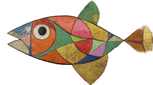 Golden Trout Art Vinyl Car Decal Sticker – Waterproof & UV-Resistant 8"