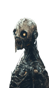 Cyborg Baby War Vinyl Car Decal Sticker – Waterproof & UV-Resistant 8"