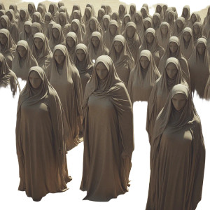 Veiled Muslim Women Vinyl Car Decal Sticker – Waterproof & UV-Resistant 8" Veiled Muslim Women Vinyl Car Decal Sticker – Waterproof & UV-Resistant 8"