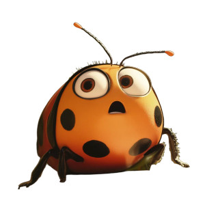 Cute Bugs Surprised Vinyl Car Decal Sticker – Waterproof & UV-Resistant 8"