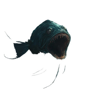 Abyssal Fish Vinyl Car Decal Sticker – Waterproof & UV-Resistant 8"