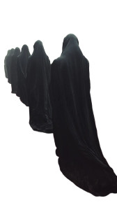 Shadowy Procession Vinyl Car Decal Sticker – Waterproof & UV-Resistant 8"