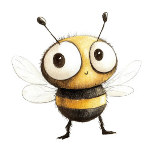 Cartoon Bee V7 Vinyl Car Decal Sticker – Waterproof & UV-Resistant 8" Cartoon Bee V7 Vinyl Car Decal Sticker – Waterproof & UV-Resistant 8"