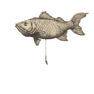 Aerial Fish Sketch Vinyl Car Decal Sticker – Waterproof & UV-Resistant 8" Aerial Fish Sketch Vinyl Car Decal Sticker – Waterproof & UV-Resistant 8"