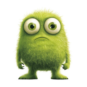 Friendly Green Monster Vinyl Car Decal Sticker – Waterproof & UV-Resistant 8" Friendly Green Monster Vinyl Car Decal Sticker – Waterproof & UV-Resistant 8"