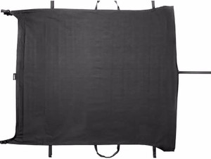 Fits 2020-2023 Jeep Gladiator JT Rugged Ridge Bikini Top 13594.36 Mounts To Roll Bar; Black; With Windshield Header Bar