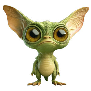 Green Gremlin Vinyl Car Decal Sticker – Waterproof & UV-Resistant 8"