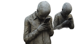 Concrete Phone Faces Vinyl Car Decal Sticker – Waterproof & UV-Resistant 8"