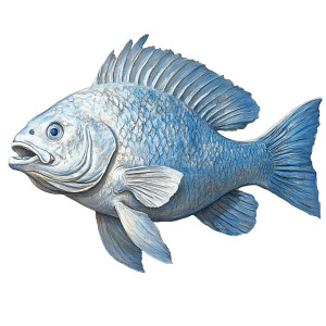 Greek Fish Painting Vinyl Car Decal Sticker – Waterproof & UV-Resistant 8"