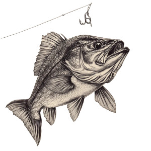 Black Bass Fish Vinyl Car Decal Sticker – Waterproof & UV-Resistant 8" Black Bass Fish Vinyl Car Decal Sticker – Waterproof & UV-Resistant 8"