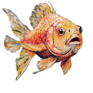 A Fish V5 Vinyl Car Decal Sticker – Waterproof & UV-Resistant 8"
