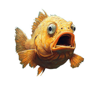 Funny Fish Vinyl Car Decal Sticker – Waterproof & UV-Resistant 8" Funny Fish Vinyl Car Decal Sticker – Waterproof & UV-Resistant 8"