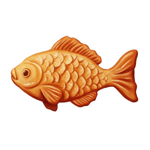 Fish Cookie Vinyl Car Decal Sticker – Waterproof & UV-Resistant 8"