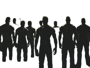 Muscular Crowd Silhouette Vinyl Car Decal Sticker – Waterproof & UV-Resistant 8" Muscular Crowd Silhouette Vinyl Car Decal Sticker – Waterproof & UV-Resistant 8"