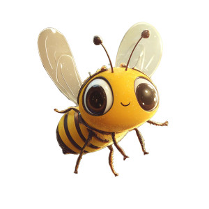 Flying Bee Cartoon Vinyl Car Decal Sticker – Waterproof & UV-Resistant 8" Flying Bee Cartoon Vinyl Car Decal Sticker – Waterproof & UV-Resistant 8"