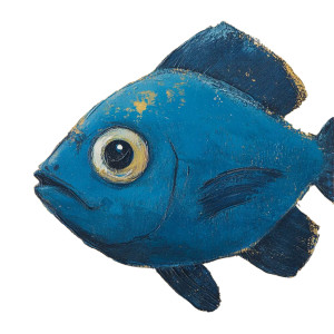 Blue Fish V2 Vinyl Car Decal Sticker – Waterproof & UV-Resistant 8"