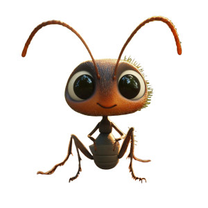 Cartoon Ant Close-Up Vinyl Car Decal Sticker – Waterproof & UV-Resistant 8"