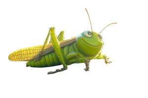 Carefree Grasshopper Vinyl Car Decal Sticker – Waterproof & UV-Resistant 8"