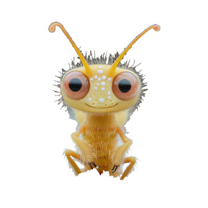 Tiny Alien Insect Vinyl Car Decal Sticker – Waterproof & UV-Resistant 8"