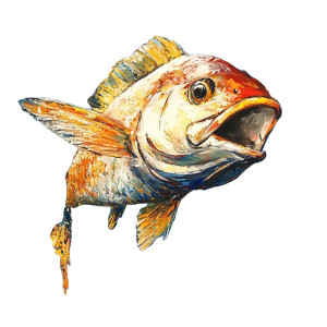 Ocean Fish Vinyl Car Decal Sticker – Waterproof & UV-Resistant 8"