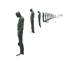 Broken Statues Line Vinyl Car Decal Sticker – Waterproof & UV-Resistant 8"