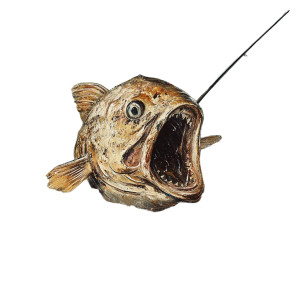 Dali'S Terrifying Fish Vinyl Car Decal Sticker – Waterproof & UV-Resistant 8"