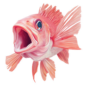 Pink Fish Portrait Vinyl Car Decal Sticker – Waterproof & UV-Resistant 8" Pink Fish Portrait Vinyl Car Decal Sticker – Waterproof & UV-Resistant 8"
